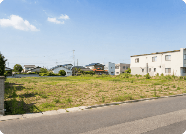 有効活用前の更地の様子